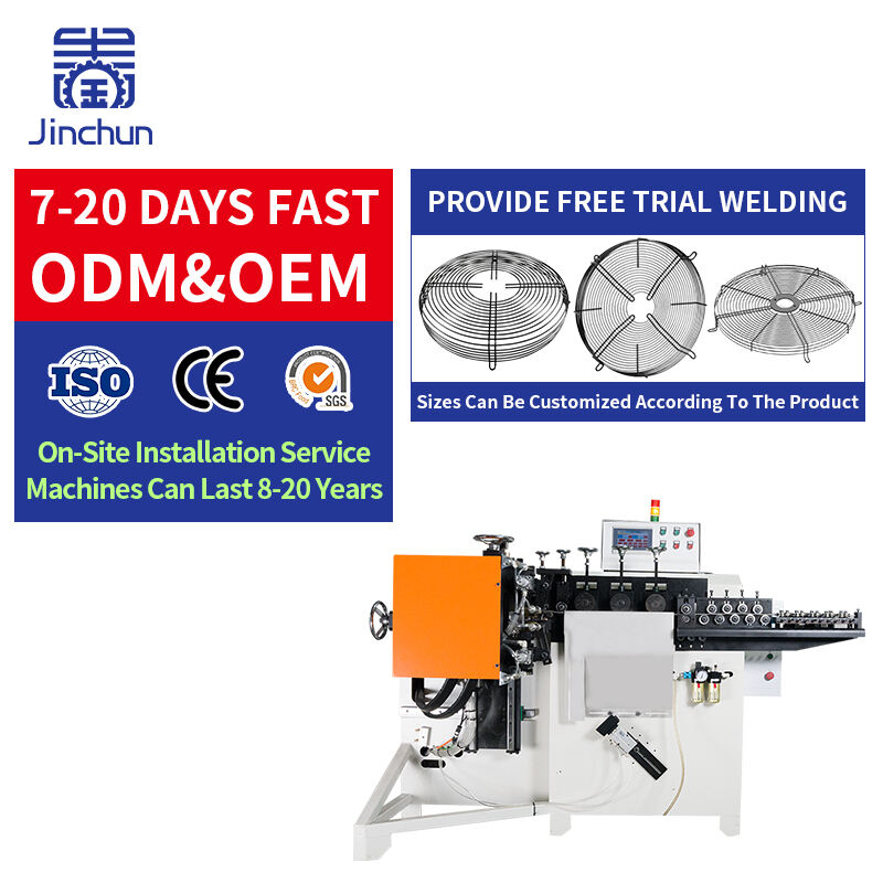 Auto Circle Forming Welder Programmable, Efficient  Integrated Cell  for Wire Mesh Guard Assembly
