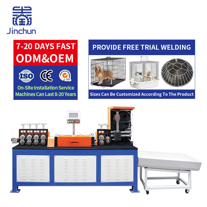 Special Flying Shear Straightening Machine for Pet Cage Pet Cage Production Line Automatic Straightening Machine Wire Straightening Machine for Pet Cage Manufacturing