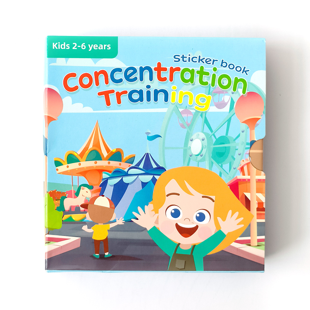 Kids Concentration Training Sticker Books Set for Ages 2-6