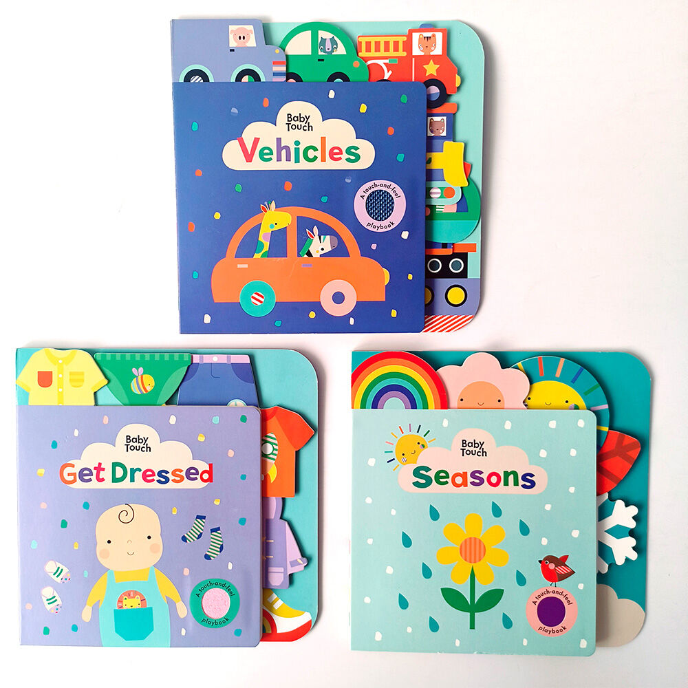How should content progress in books designed for newborns, 6-month-olds, and 12-month-olds?