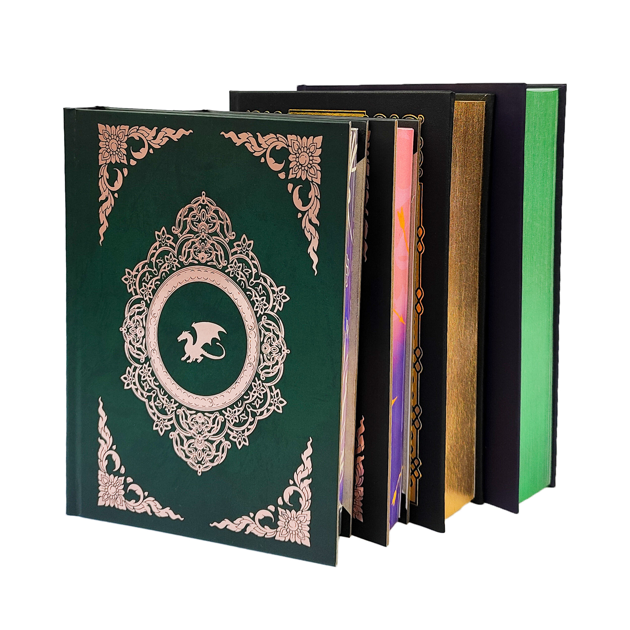 Special Edition Fantasy Hardcovers, Foil Art & Custom Page Edges Set