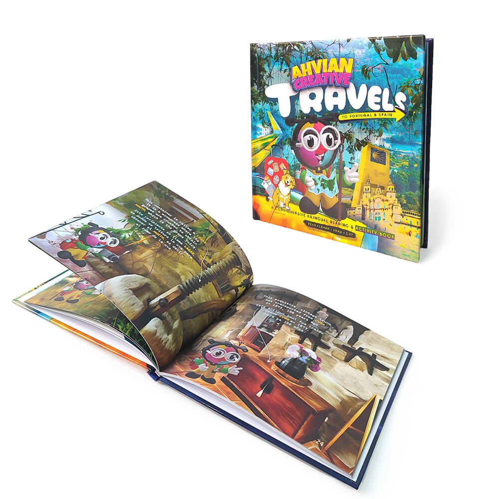 Ahvian Creative Travels Kids Bilingual Activity Book, Spain & Portugal