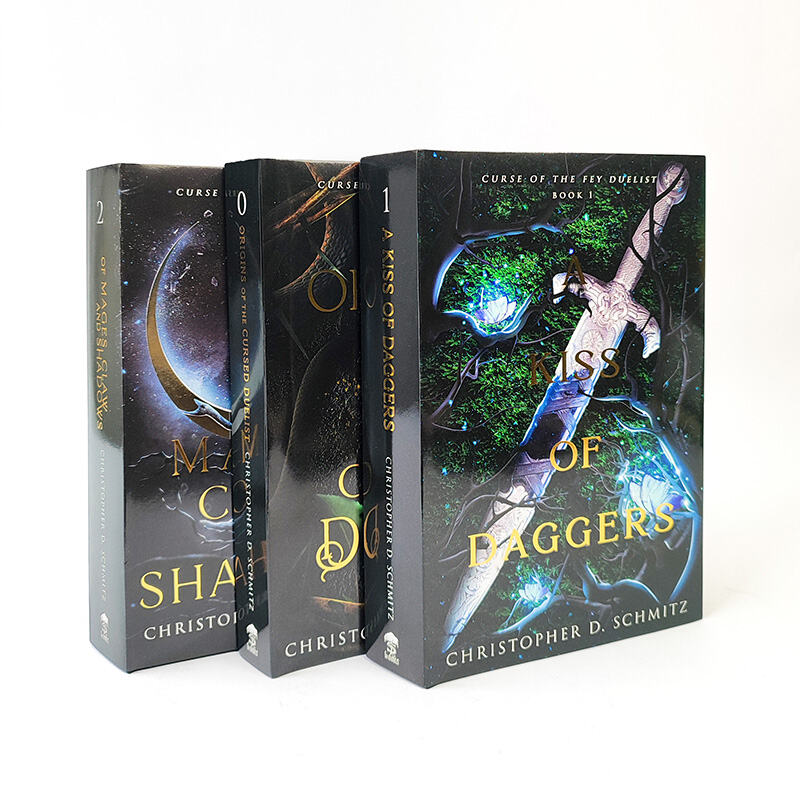 맞춤 인쇄 본 제작 하드커버 책, 더스트 재킷 포함 엣지 스프레이 처리된 책