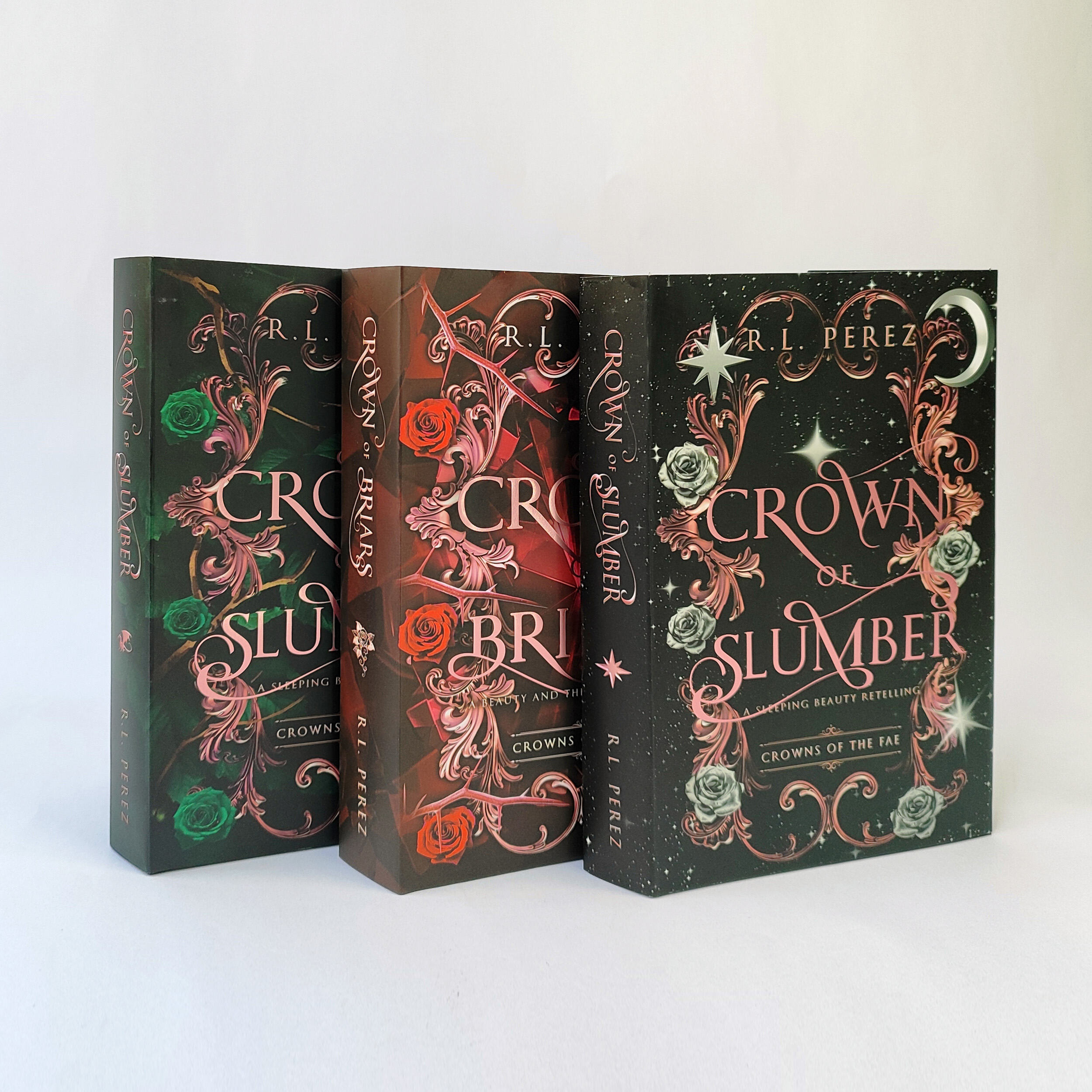 Crowns of the Fae Series Hardcovers, Special Edition with Foil Art & Printed Page Edges