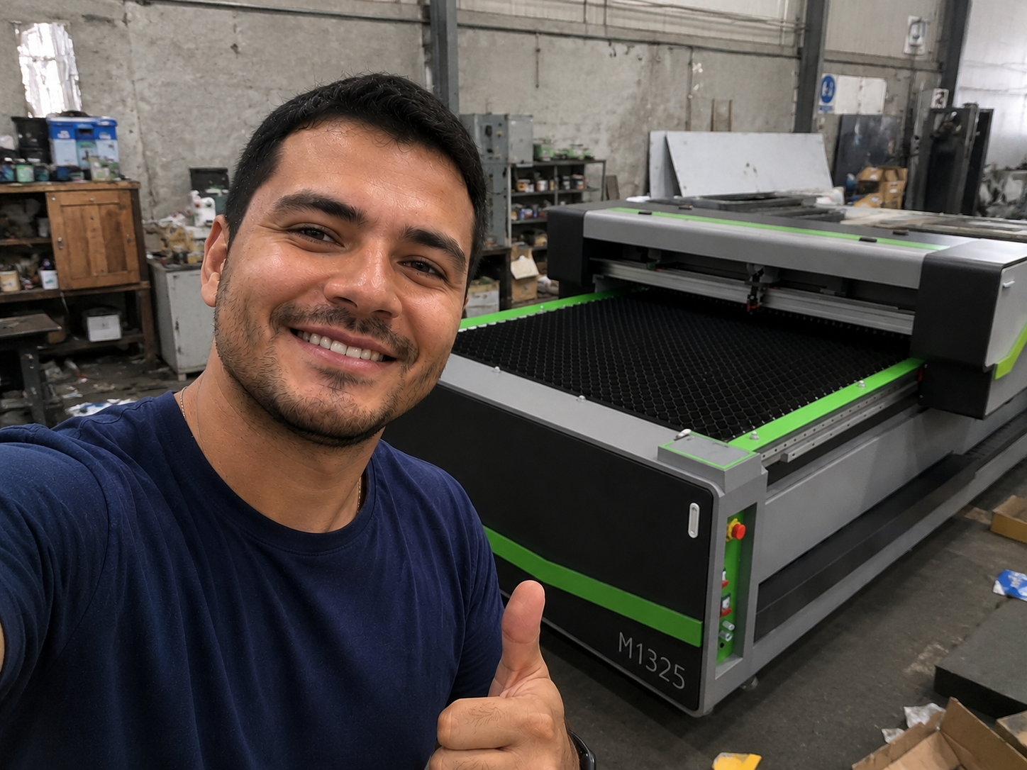 M1325 CO2 Laser Cutting and Engraving Machine Helps Brazilian Customer Improve Advertising Production Efficiency
