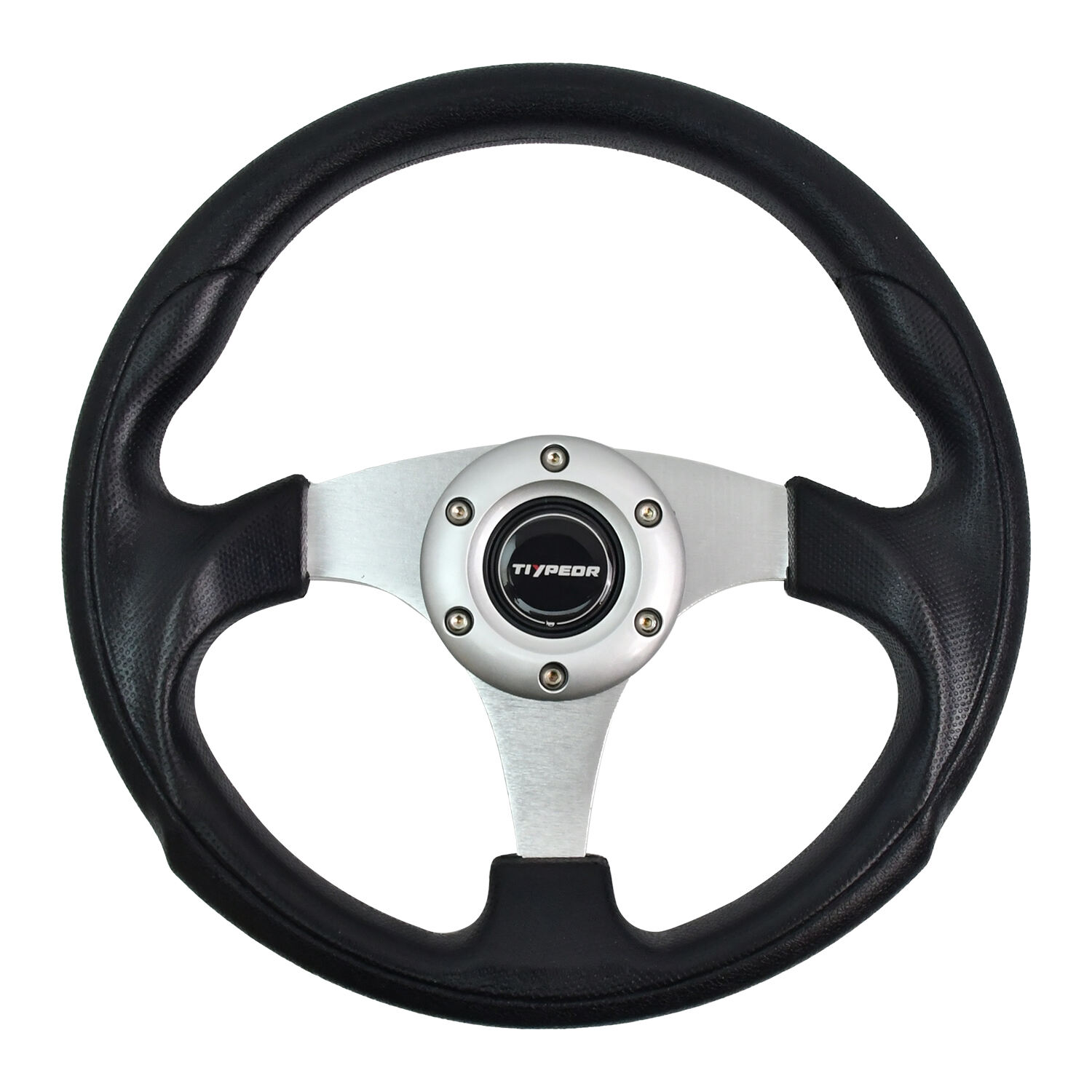 TIYPEOR 12inch 320mm PU Leather Car Racing Steering Wheel Aluminum Alloy Sport Drifting Steering Wheels Universal