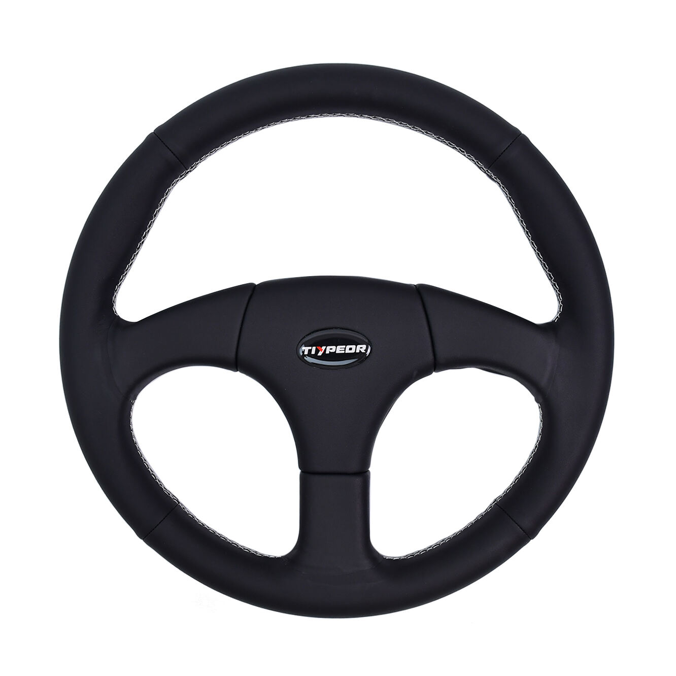 Tiypeor Black PU Racing Game Competition Steering Wheel  Universal
