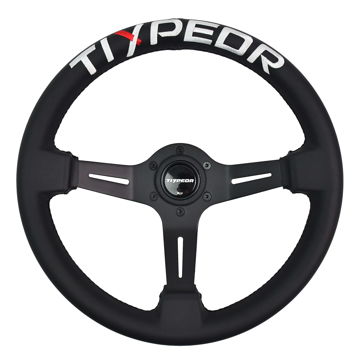 TIYPEOR “tiypeor” Embroidery Customize Your Own Logo Racing Steering Wheel