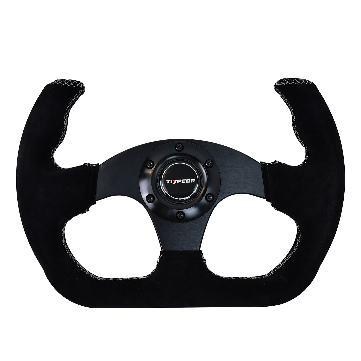 TIYPEOR Alta Qualidade Universal Estoque PU Preto 330mm PU Cart Modificado Volante para Corrida e Drift