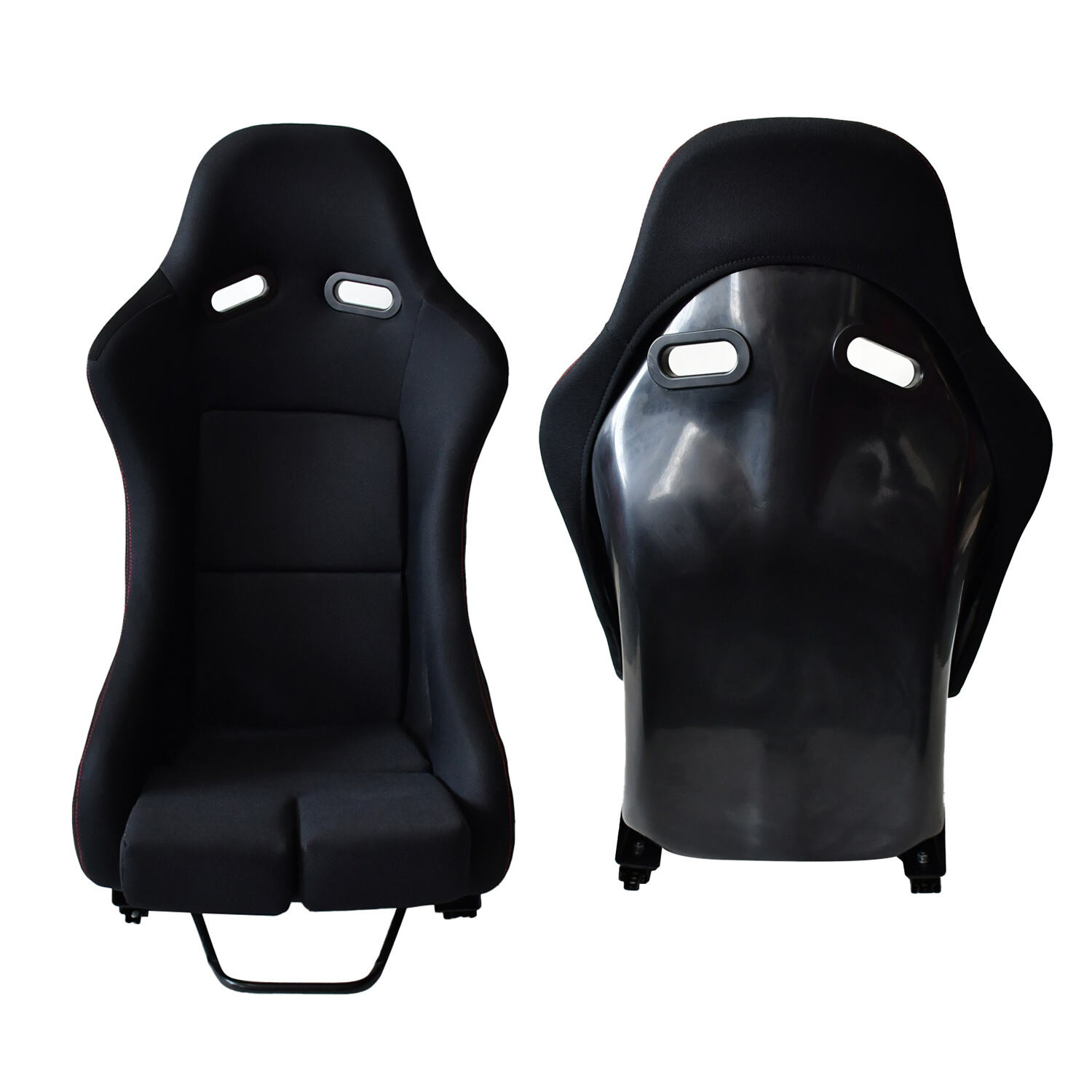 TIYPEOR Sedile Simulatore di Alta Qualità per Gioco Universale in Suede e Pelle Sintetica FRP con Logo Personalizzato, Sedile Auto Nero Comfort Sportivo