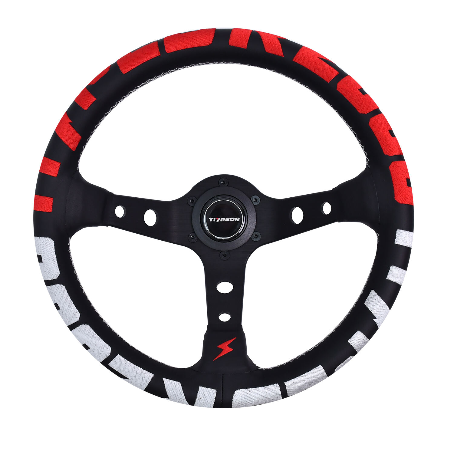 TIYPEOR Custom Microfiber Leather 350mm Superior Steering Wheel Form China