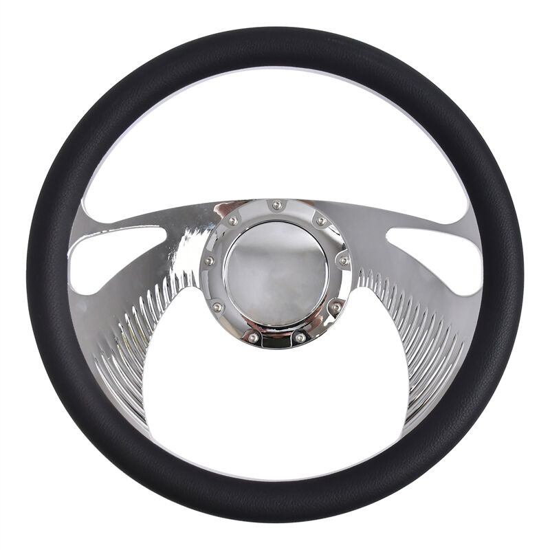 Volante de Couro Microfibra Muscle para Carro TIYPEOR 350 mm/13,8 polegadas (670-01)