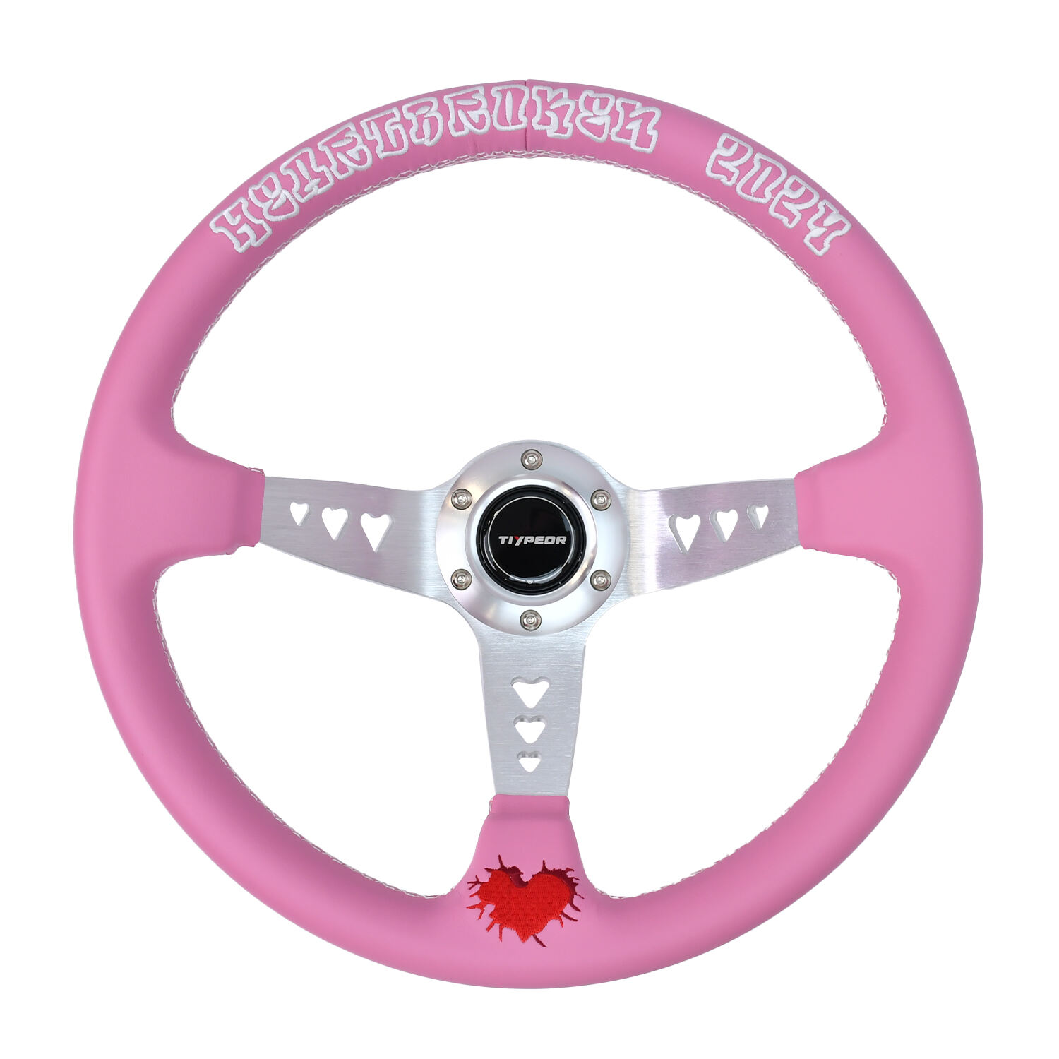 TIYPEOR Universal 345mm Customizable Embroidery and logo JDM Racing Customizable Modification Steel Wheel