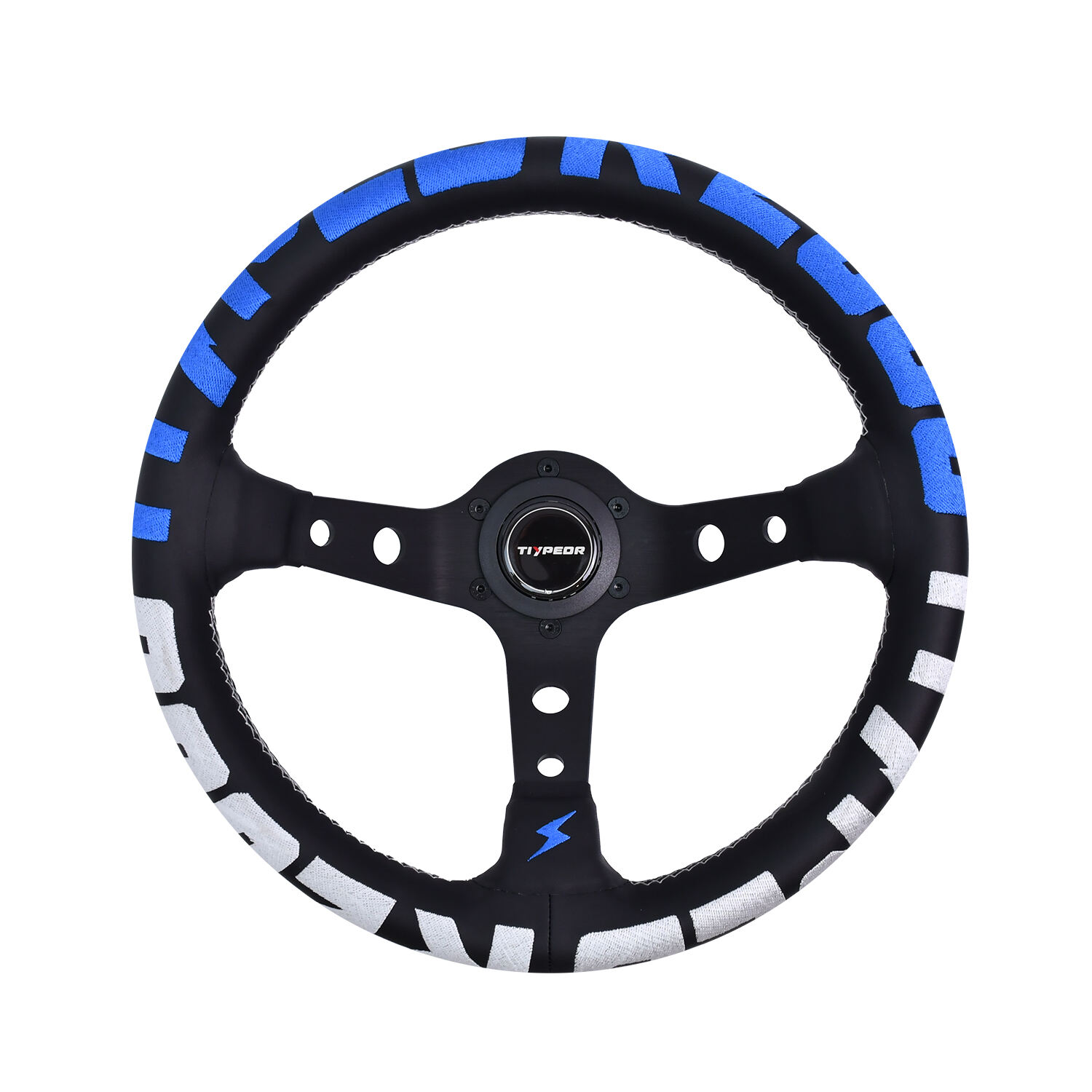 TIYPEOR Embroidery Style 350mm Racing Drifting Steering Wheel (Tiypeor Ip)