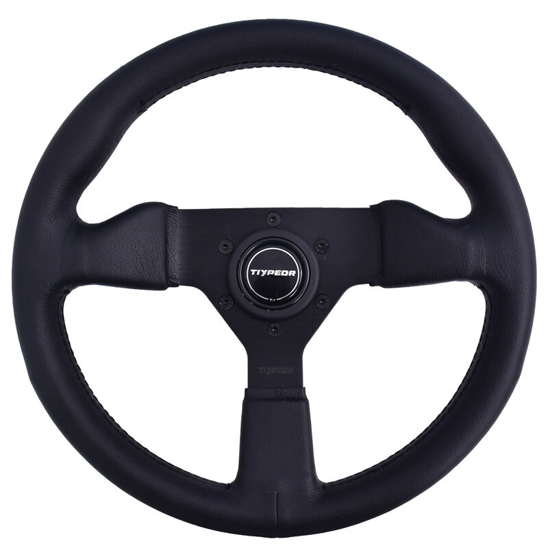 TIYPEOR ゴーカート用赤スエード モディファイドレーシングゲーム用ステアリングホイール 320mm/12.2インチ （622-11）