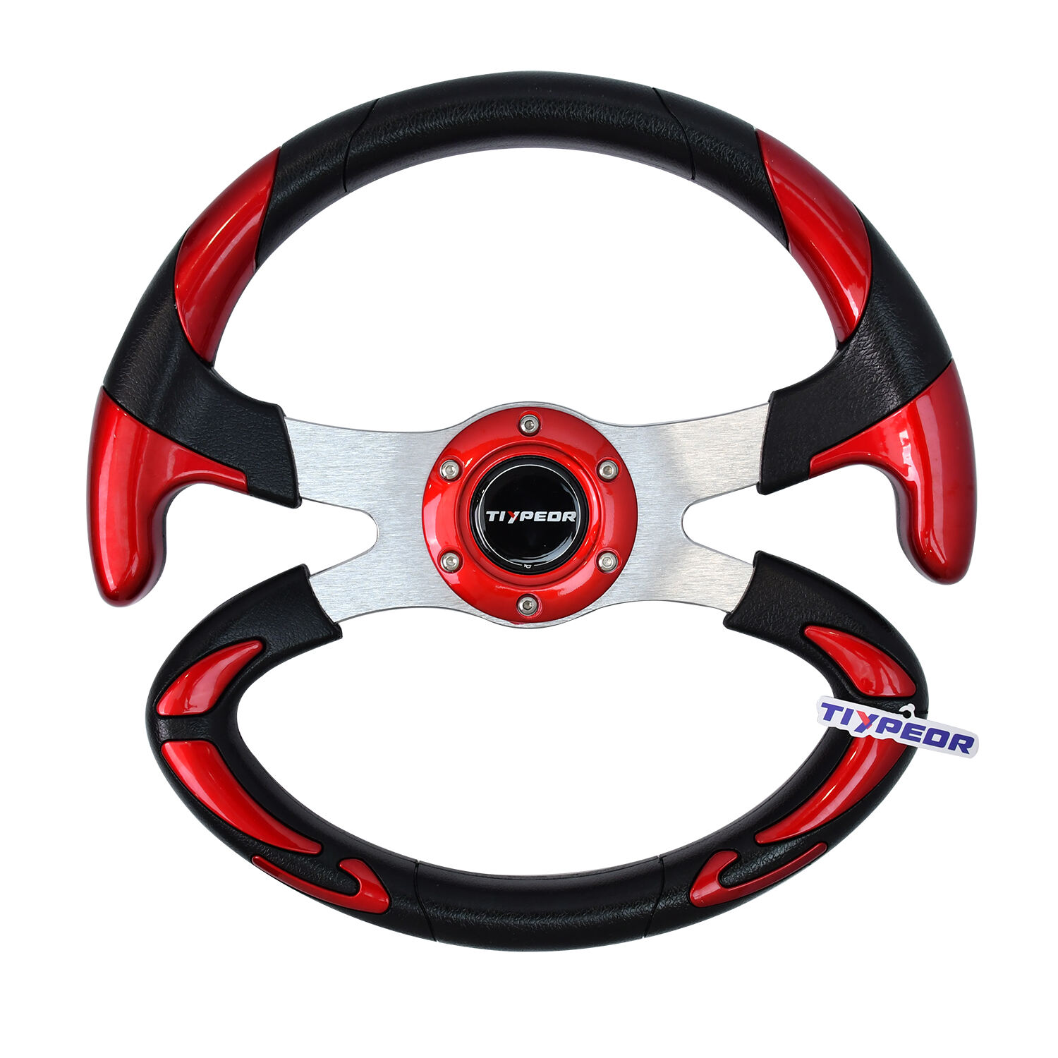 TIYPEOR Volante Simulador PU Auto Steering Wheel Sport Game Volante 320mm Unique Car Accessories Steering Wheel