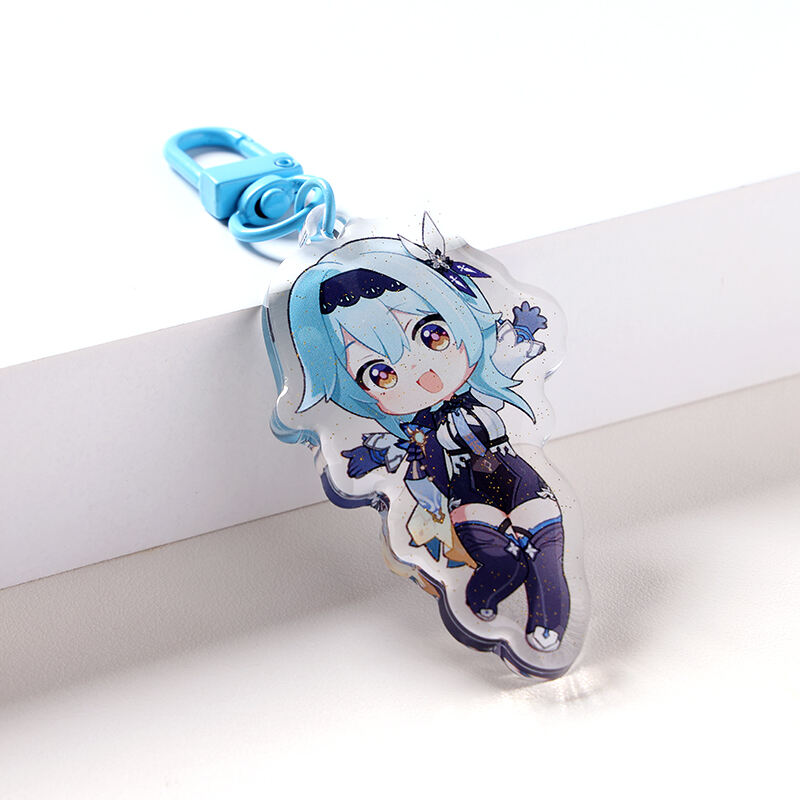 Chaveiro Personalizado em Acrílico com Glitter e Epóxi