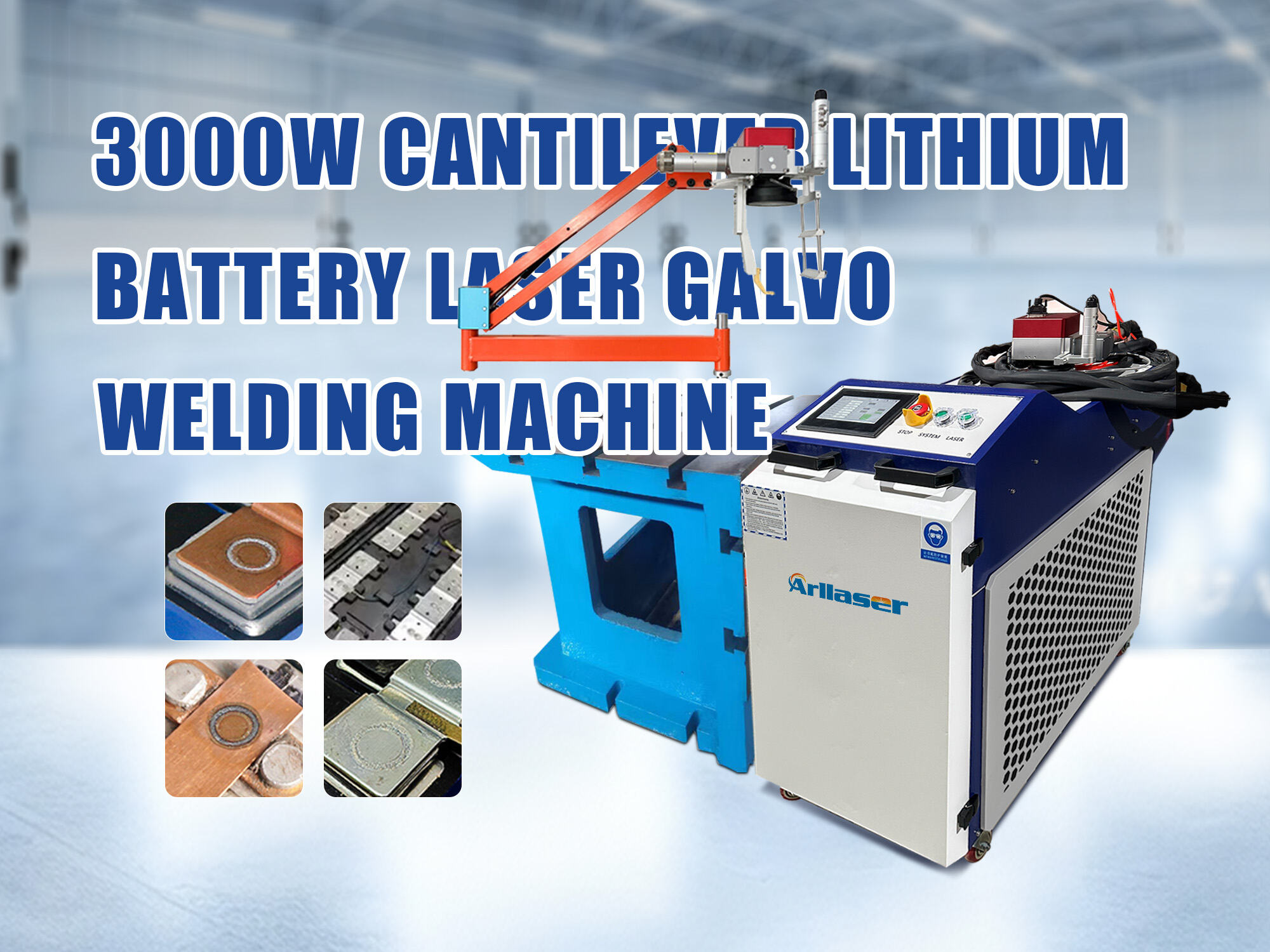 3000W Cantilever Lithium Battery Laser Galvo Welding Machine