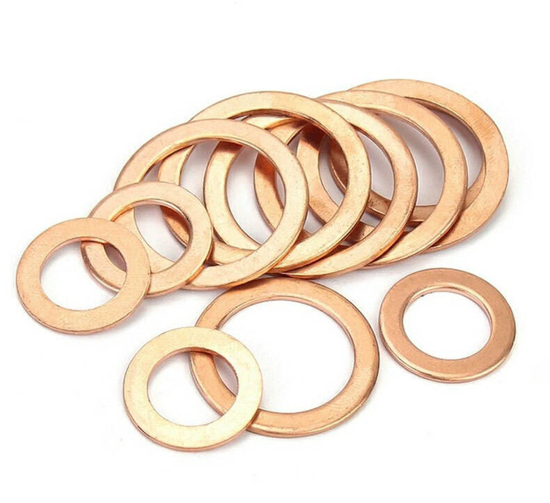 T3Y2 Copper flat gaskets for sealing flat gaskets for Marine annealers Copper round screws Metal flat gaskets