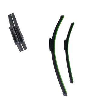 Wiper blade boneless zinc alloy double support special vehicle