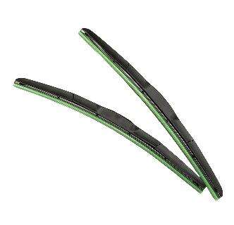 Wiper blade three section iron bracket+C tape green protective cover