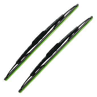 Wiper blade with bone stainless steel and C adhesive thickness of 1MM, equipped with green adhesive strip protective cover and 4 supporting points, large skeleton