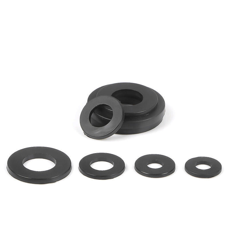 Black nylon gasket Plastic flat gasket insulated rubber gasket wear-resistant plastic gasket fastener meson GB96