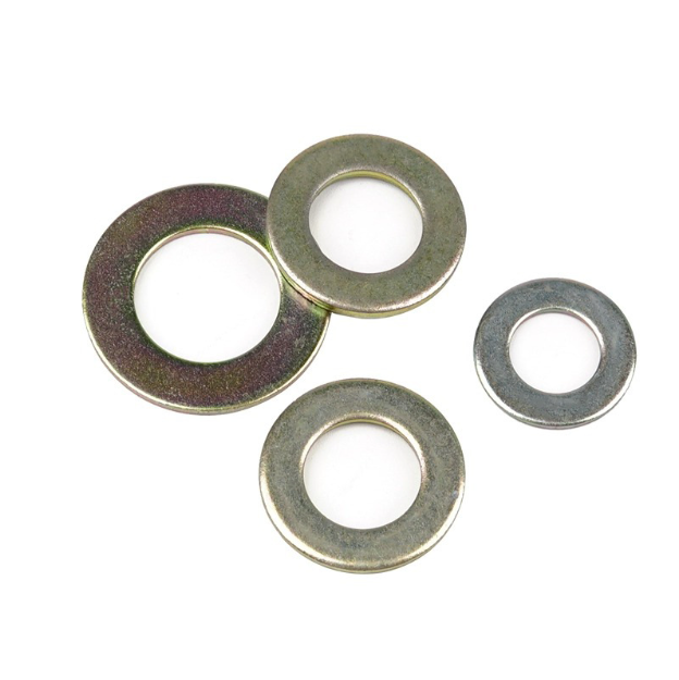 Color-plated zinc gasket Yellow zinc flat gasket GB96 full series of special flat gasket thickened