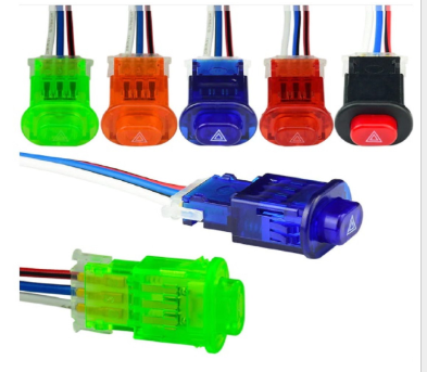 Modified Double Flash Button Emergency signal Warning  Double Jump Horn Turn signal Motorcycle Switches