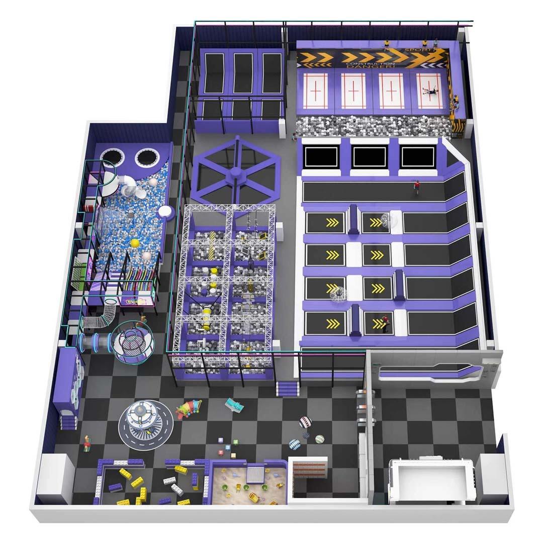 Dream Catch | Trampoline Park - Interactivity Play Center - Adventure Playground Equipment
