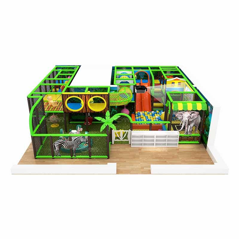 Dream Catch | Indoor Soft Playground - Jungle Theme 2-level Indoor Play Structure