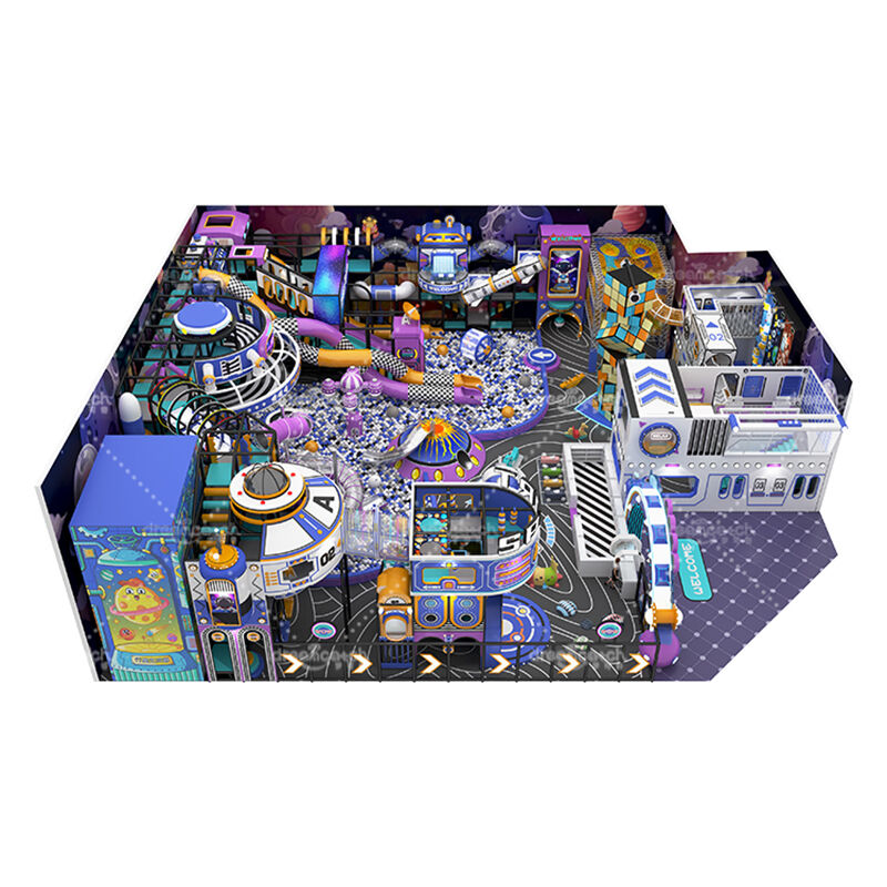 Dream Catch | Large Indoor Playground - Space Theme Commercial Playground Structures