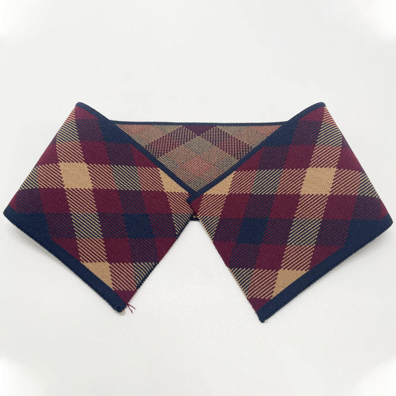 jacquard Colorful ribbed collar