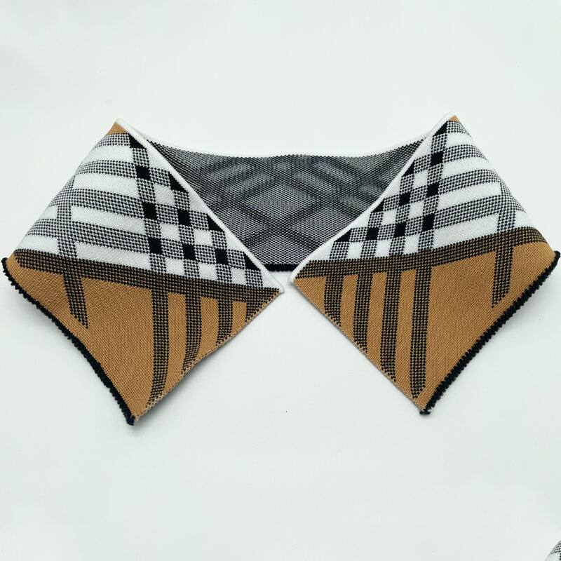 16-needle 1*1 jacquard ribbed collar custom rib knit collar patterns