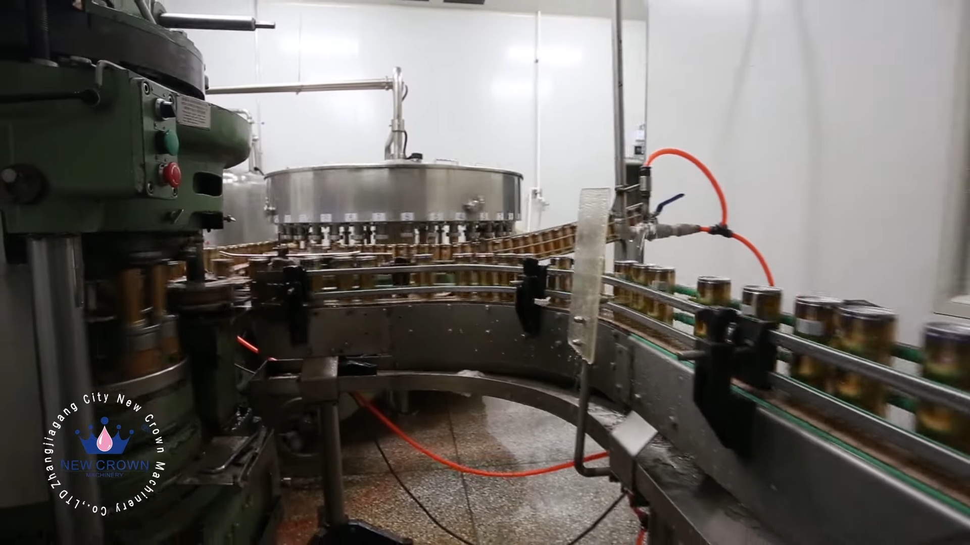 Metal tin can filling line
