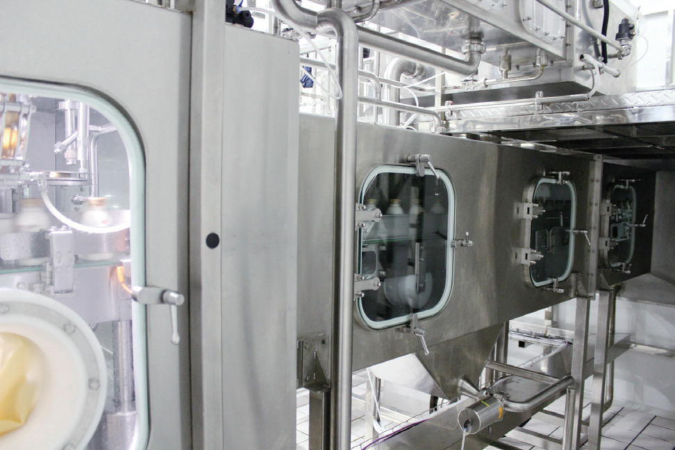 Inlet and outlet conveyor separated system