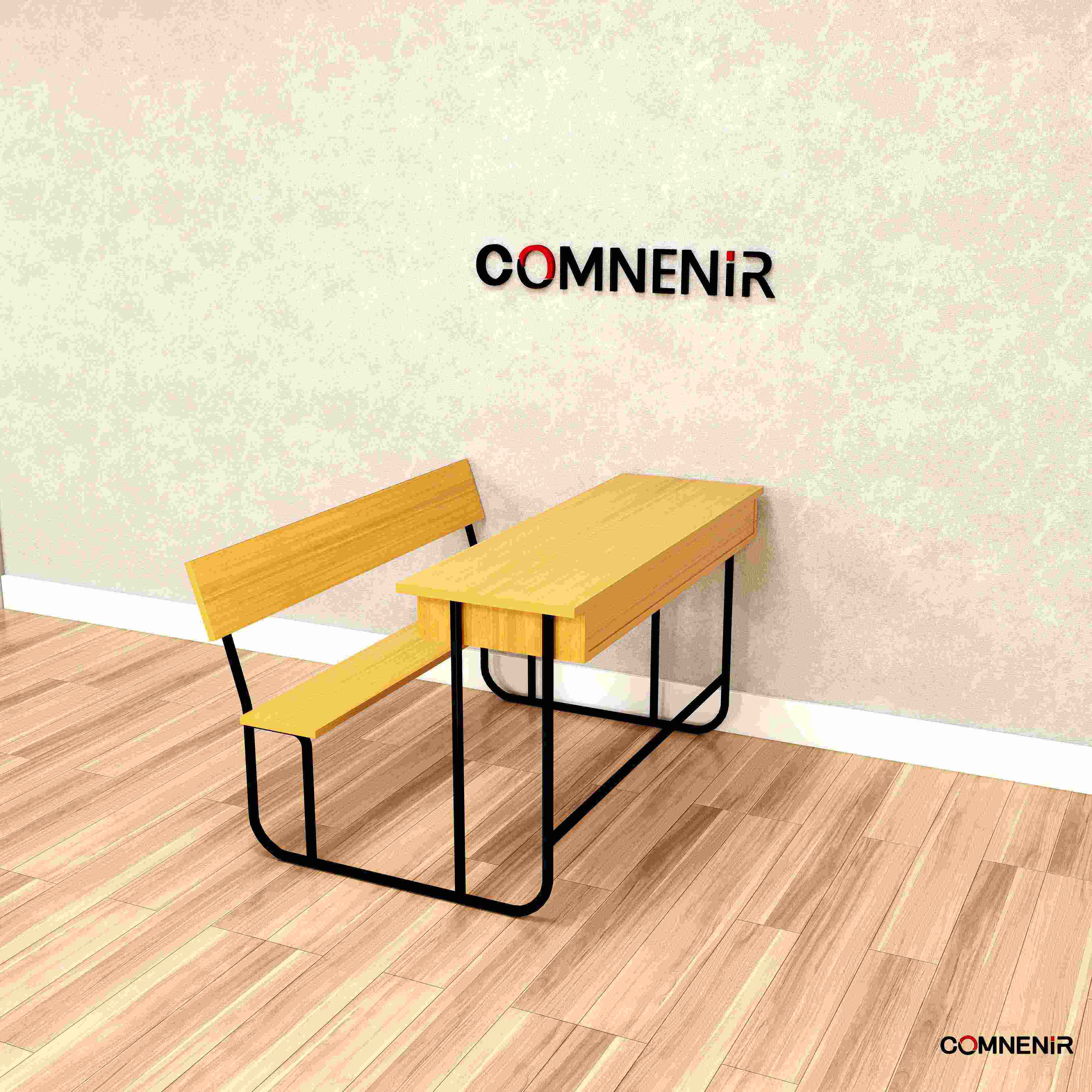 Comnenir school furniture student desk and chair combination All-in-one school desks and chairs