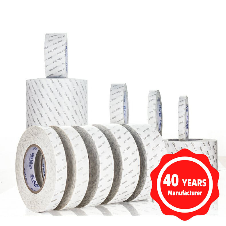 Cinta de tejido de doble cara – Adhesivo de fusión en caliente para embalaje y empalme de papel