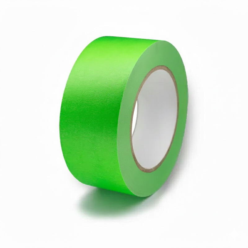 Cinta de enmascarar verde de alta temperatura – Adhesivo resistente a disolventes para refinishing de pintura automotriz