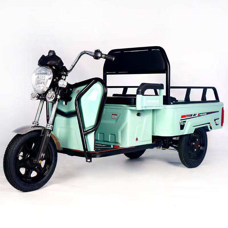 2025 New 600w/800w/1000w Tricycle Adult Electric Cargo Bike Trikes for Sale 60V Electric Tricycles 4 Wheel Car Taxi Car 4 Seat