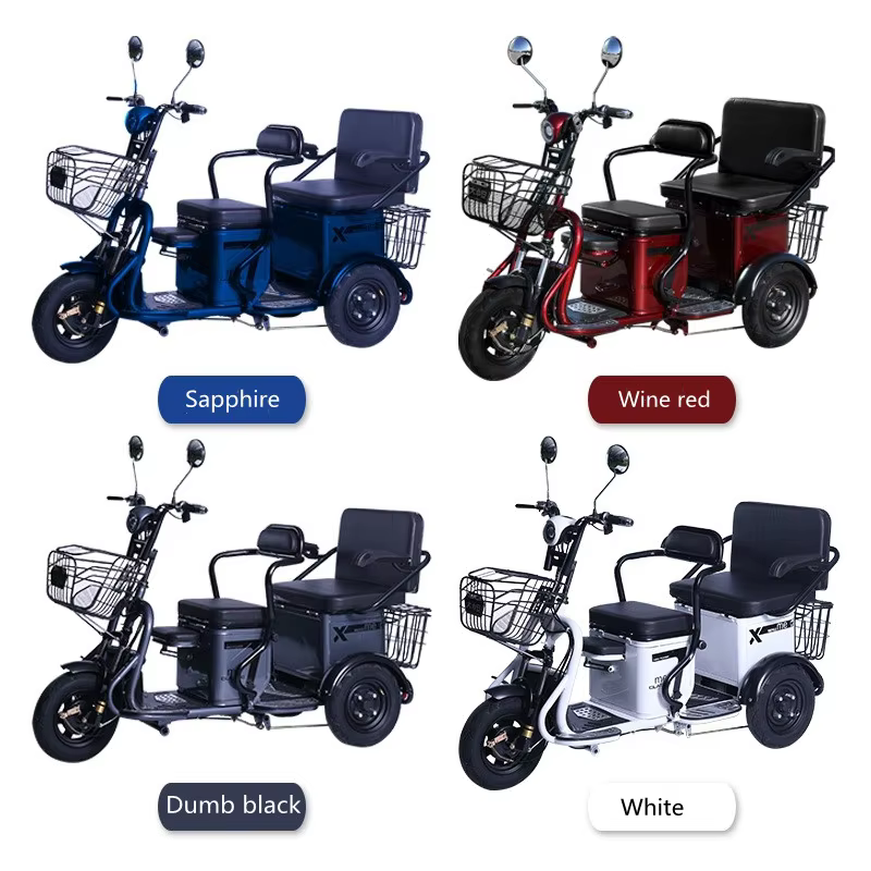 tricycle motorized cargo electric bicycle three wheel electric scooters bike electric tricycle for adults-14
