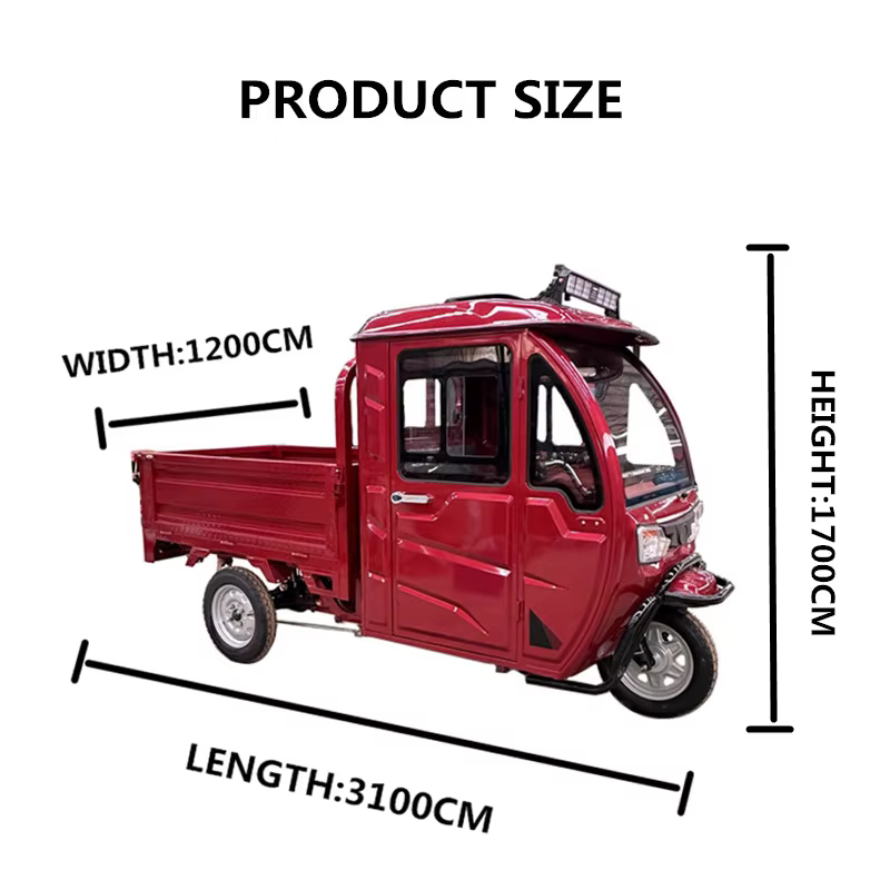 cargo electric tricycle mini dumper electric dump truck for adult material transport  passenger-9