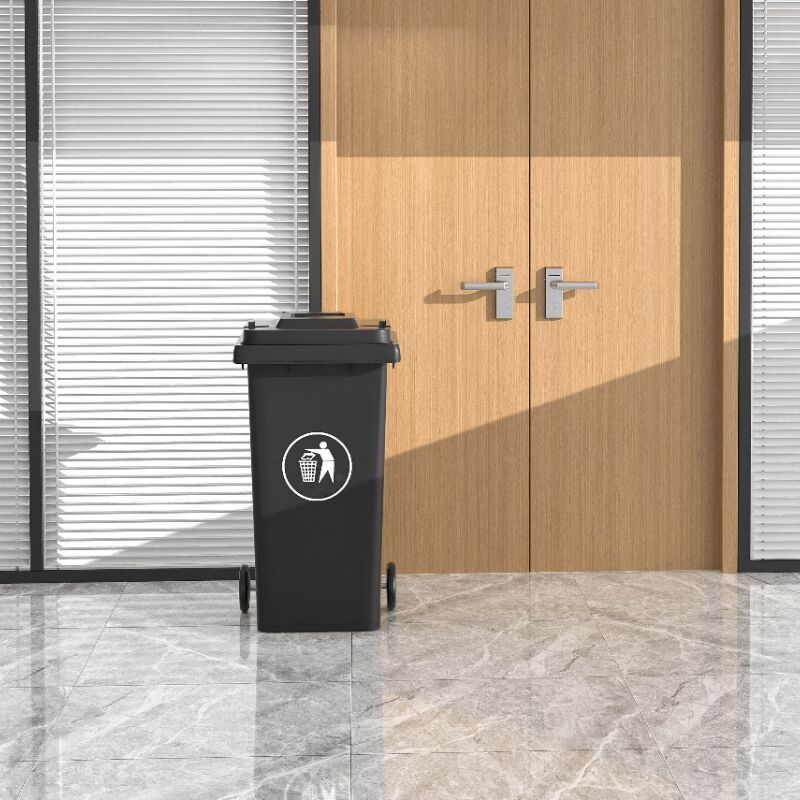 Large Plastic Trash Cans with Storage Boxes and Wheels