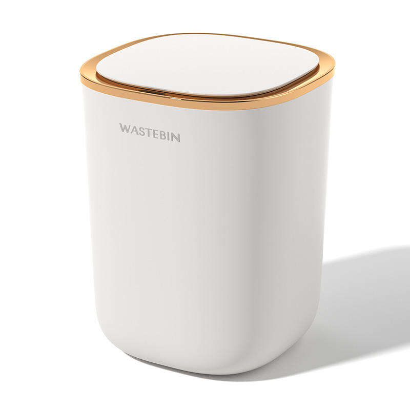 Gold Rim Sensor Trash Can