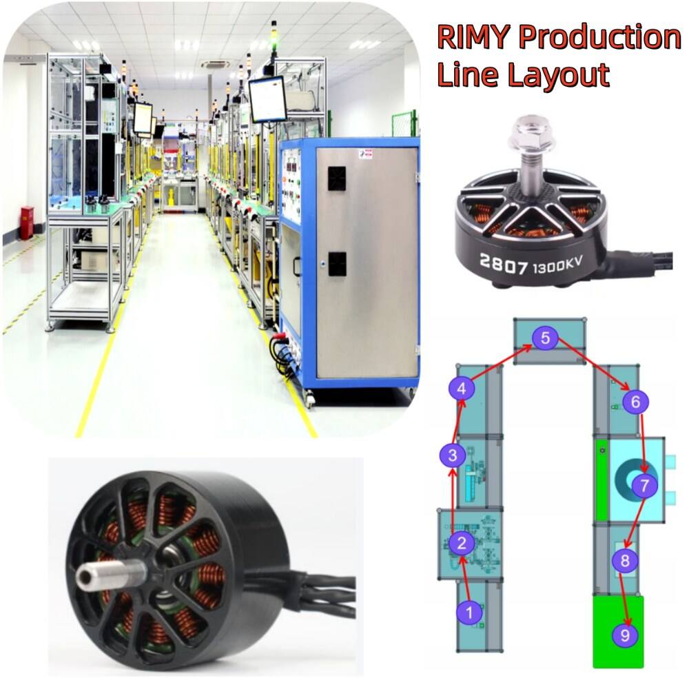 Flexible FPV Brushless Motor Production Line for Drone Manufacturing