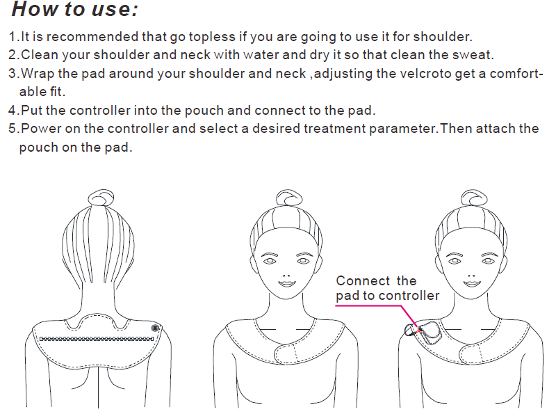 led light therapy for shoulder heating pain relief neck light pad infrared light shoulder blanket-1