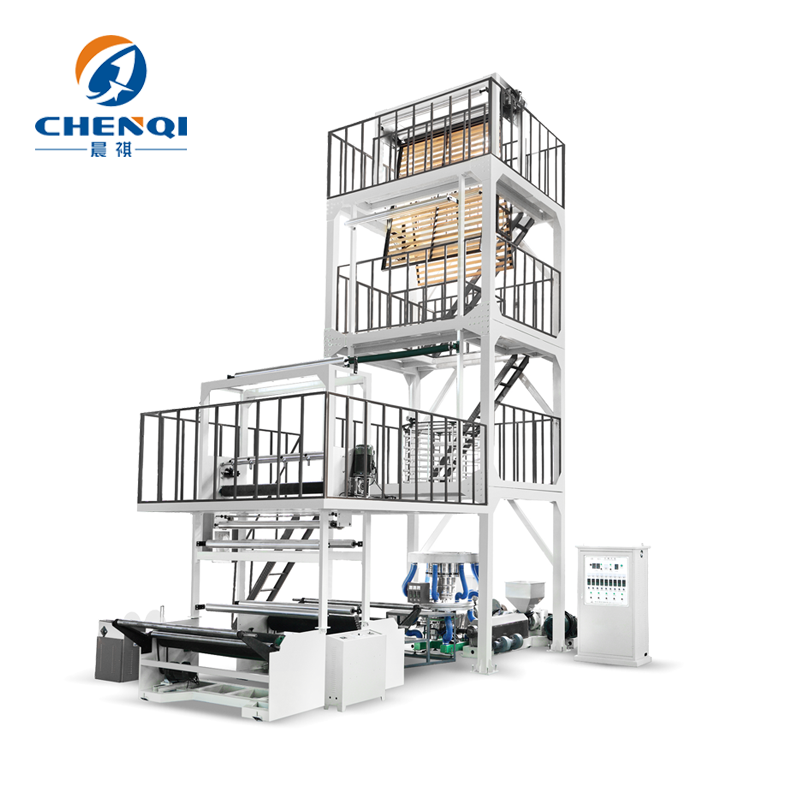 Chenqi New 1500mm Film Blowing Machine 2-Layer Plastic Extruder for LDPE HDPE LLDPE Processing