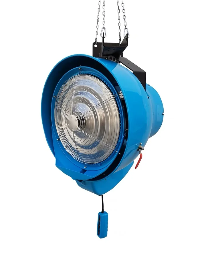 Nakahinging Wall Type na Mist Fan na Nagbubuhos ng Tubig na Industriyal na Atomizing Humidifier para sa Hardin at Pabrika na Electric Cooling Mist Blower