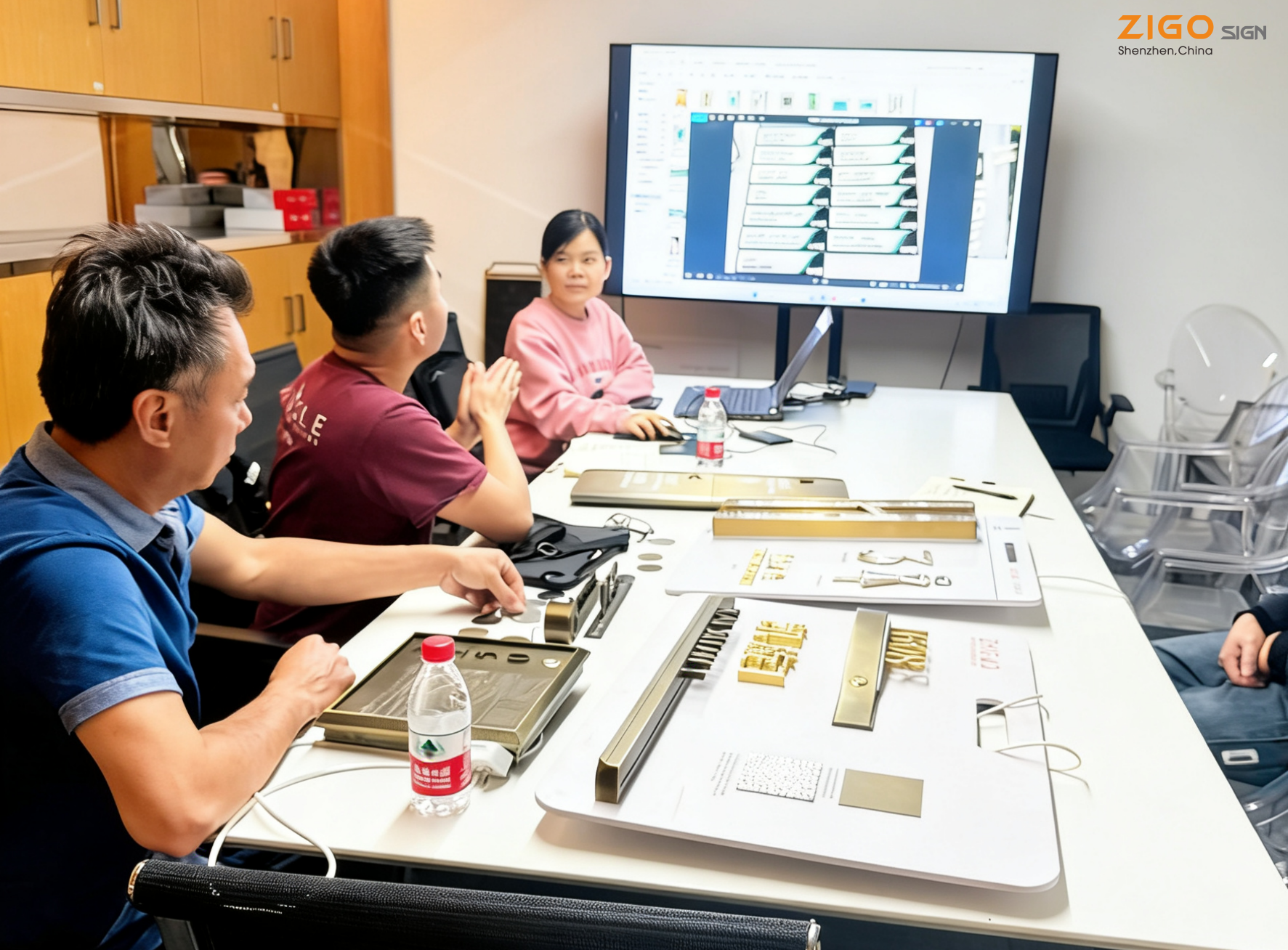 American Clients Visit Our Company for Inspection and Cooperation, Forging a New Chapter in Signage and Wayfinding Collaboration