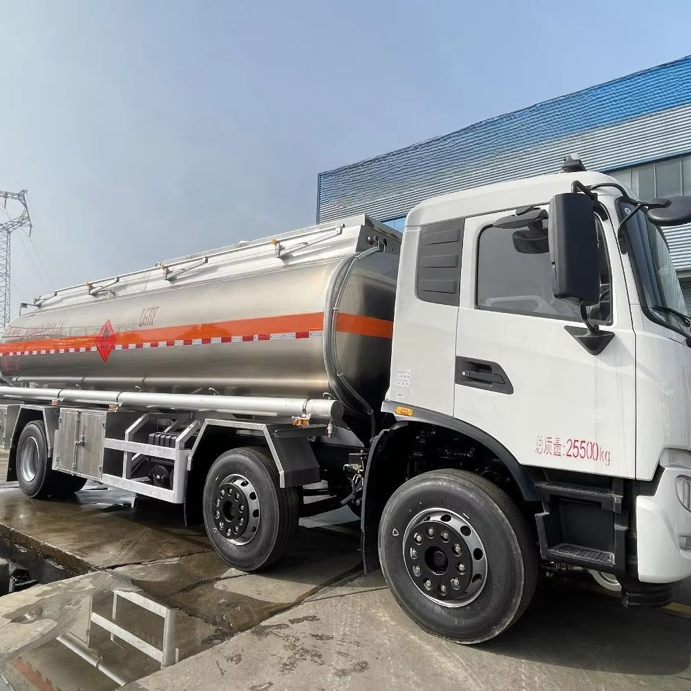 product 6x2c dfm dongfeng 15 26cbm 304 316 q235b carbon steel aluminum  gasoline petrol diesel kerosene paraffin fuel oil tanker truck-3